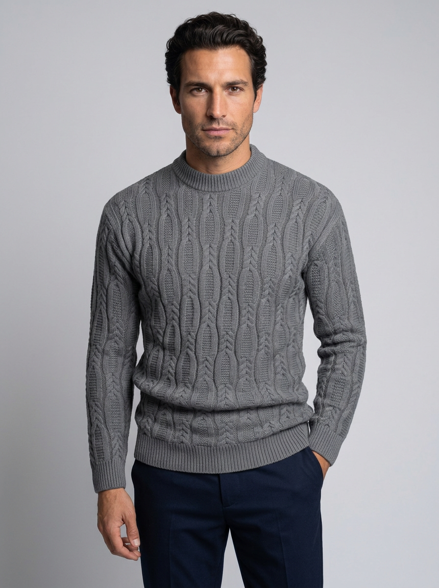 Men’s Classic Crewneck Knit Sweater