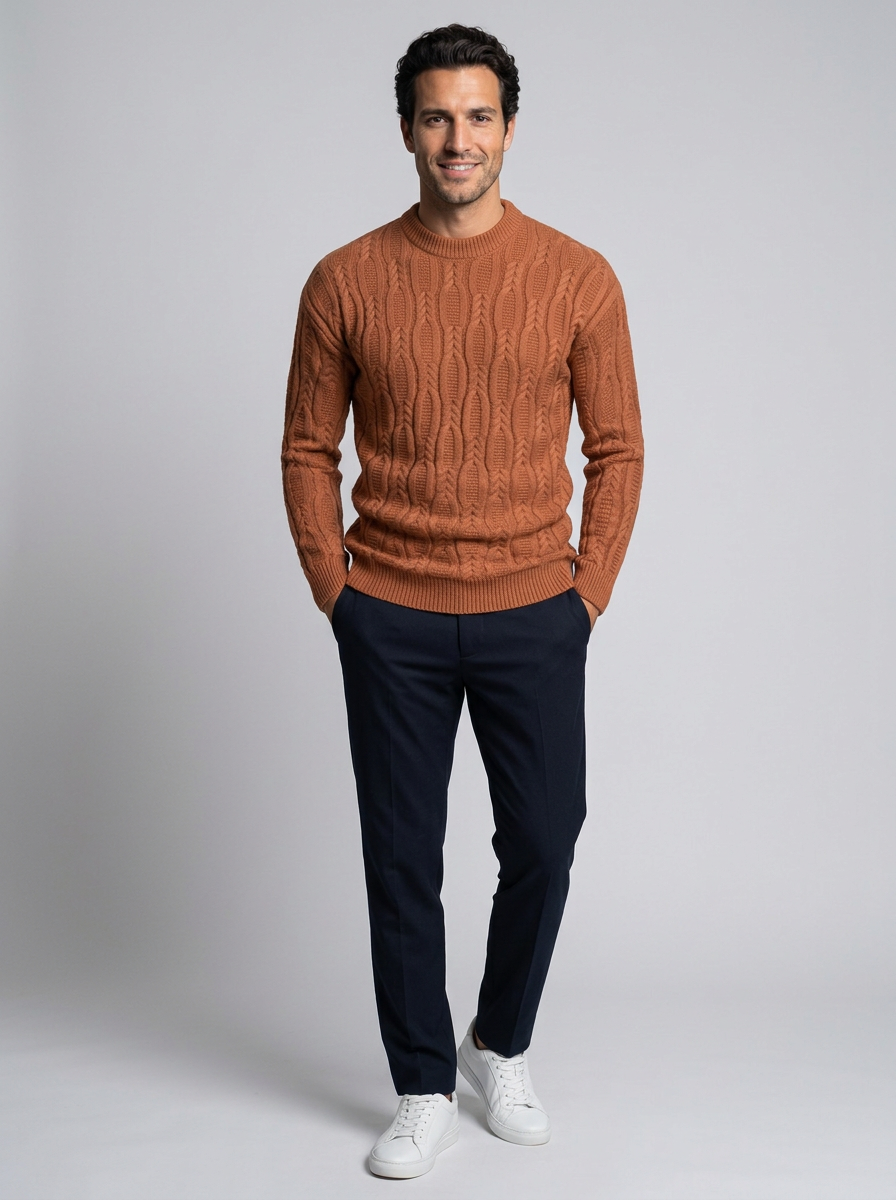 Men’s Classic Crewneck Knit Sweater