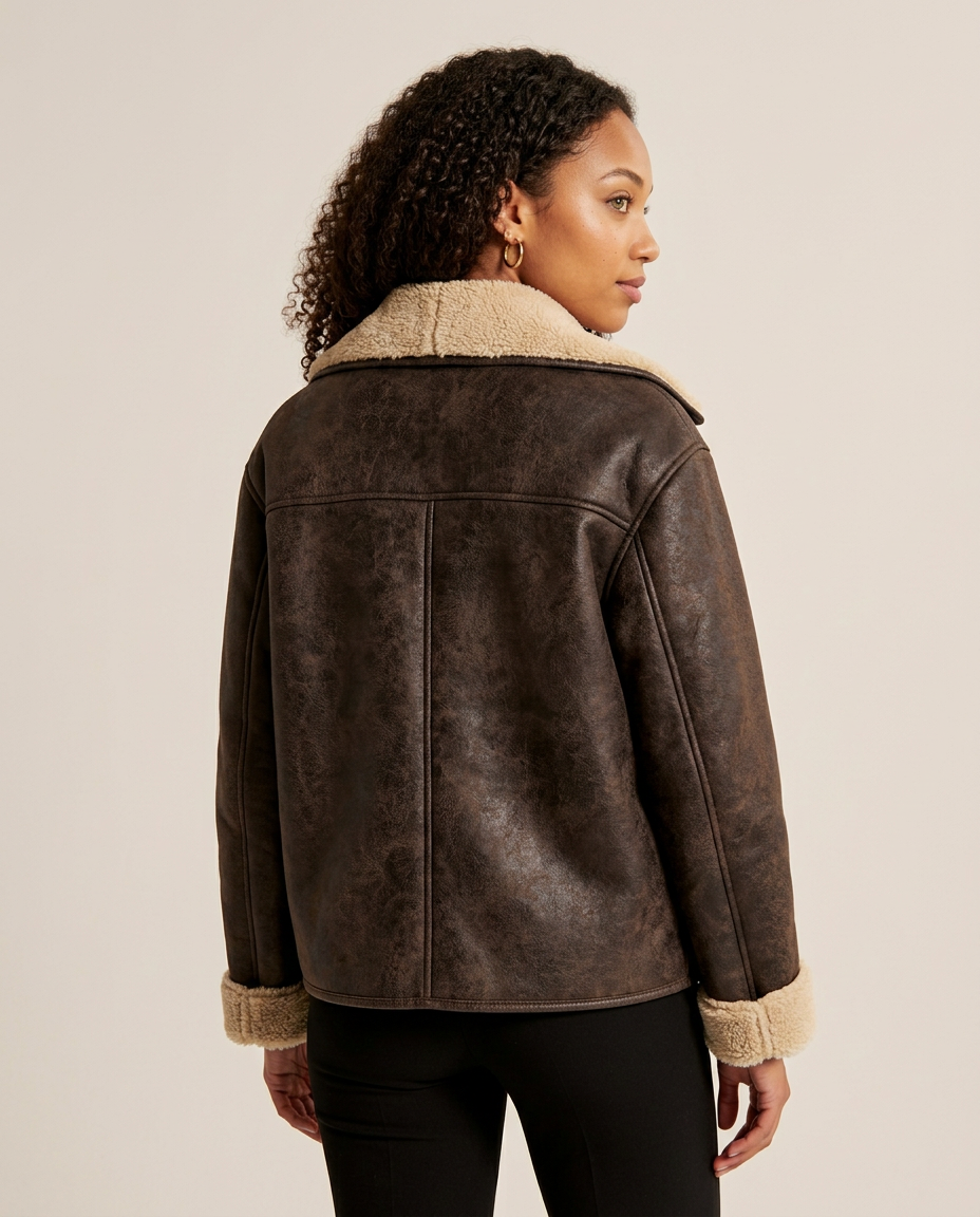 Women's Fleece-Lined Single-Breasted Coat