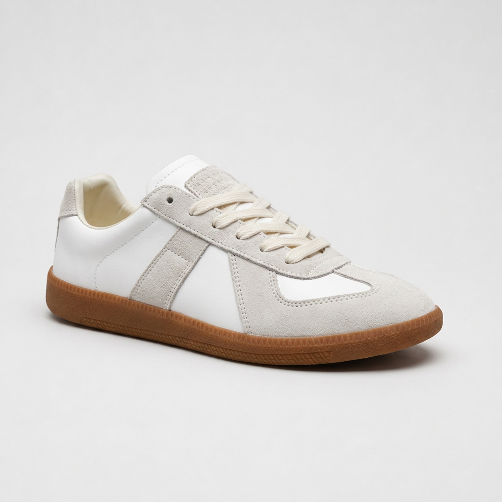 Men's Lightweight Lace-Up Trainers in White
