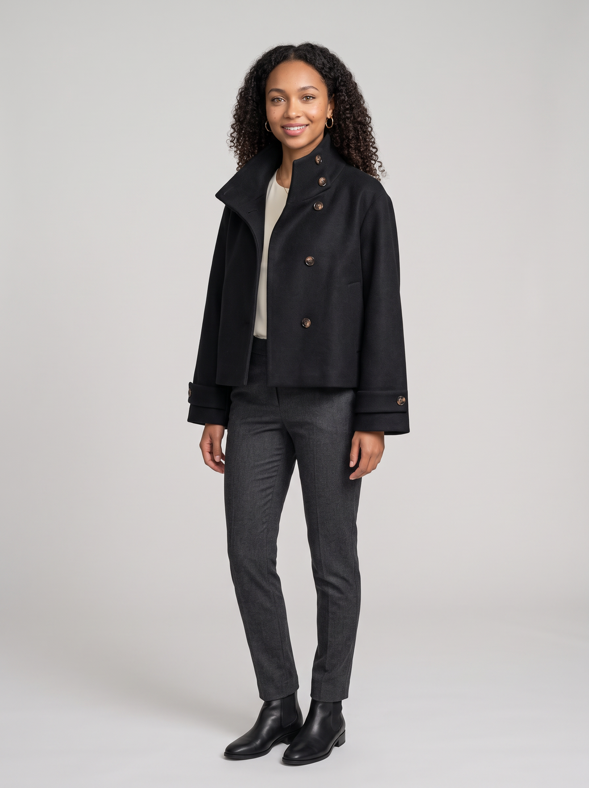 Women's Vintage Collar Wool Coat