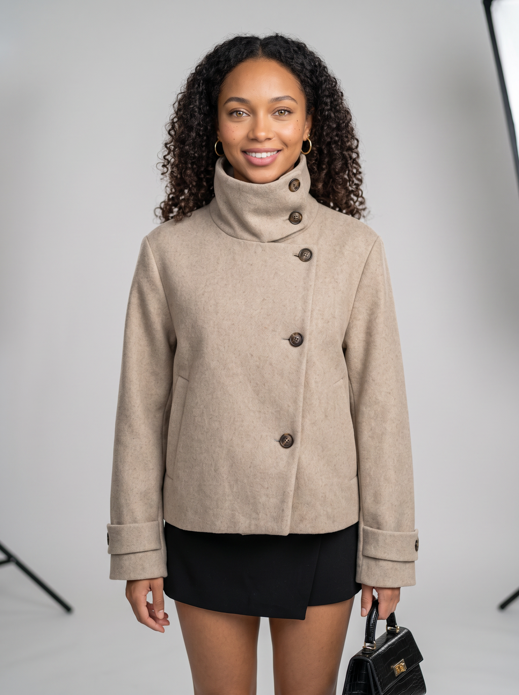 Women's Vintage Collar Wool Coat