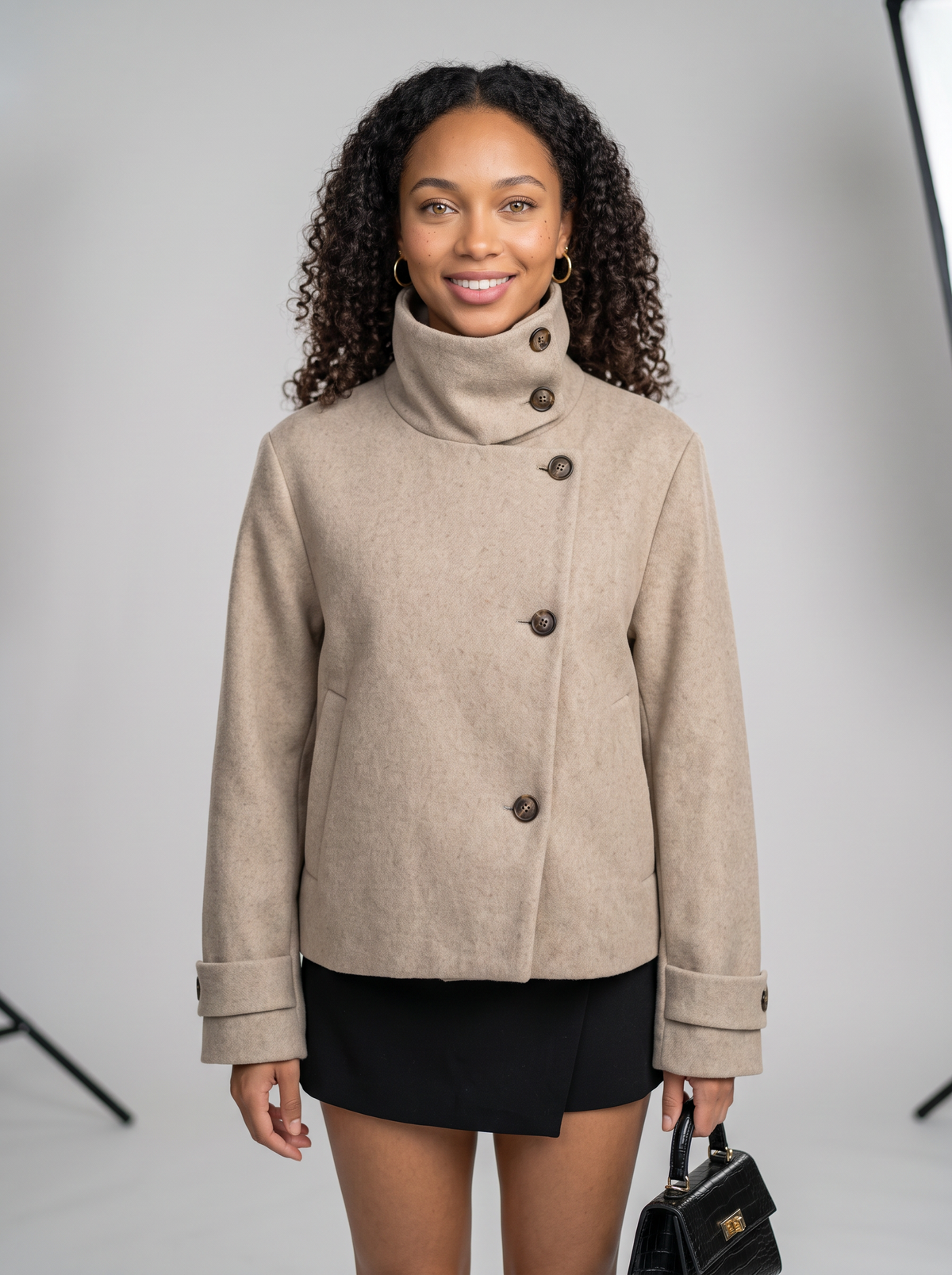 Women's Vintage Collar Wool Coat