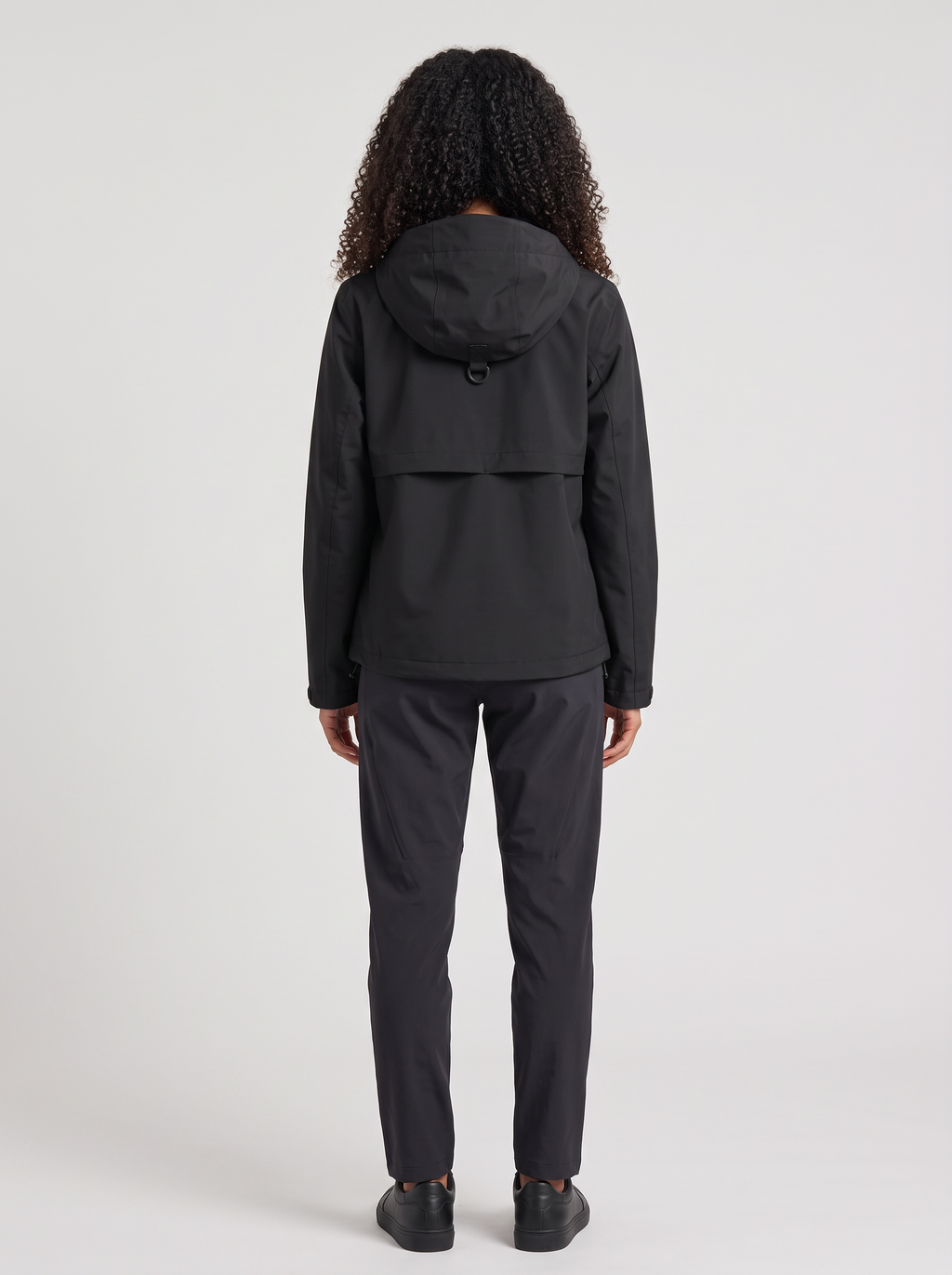 Women's Short Hooded Waterproof Rain Jacket