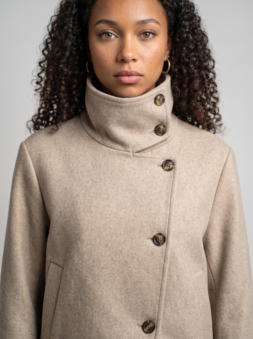 Women's Vintage Collar Wool Coat