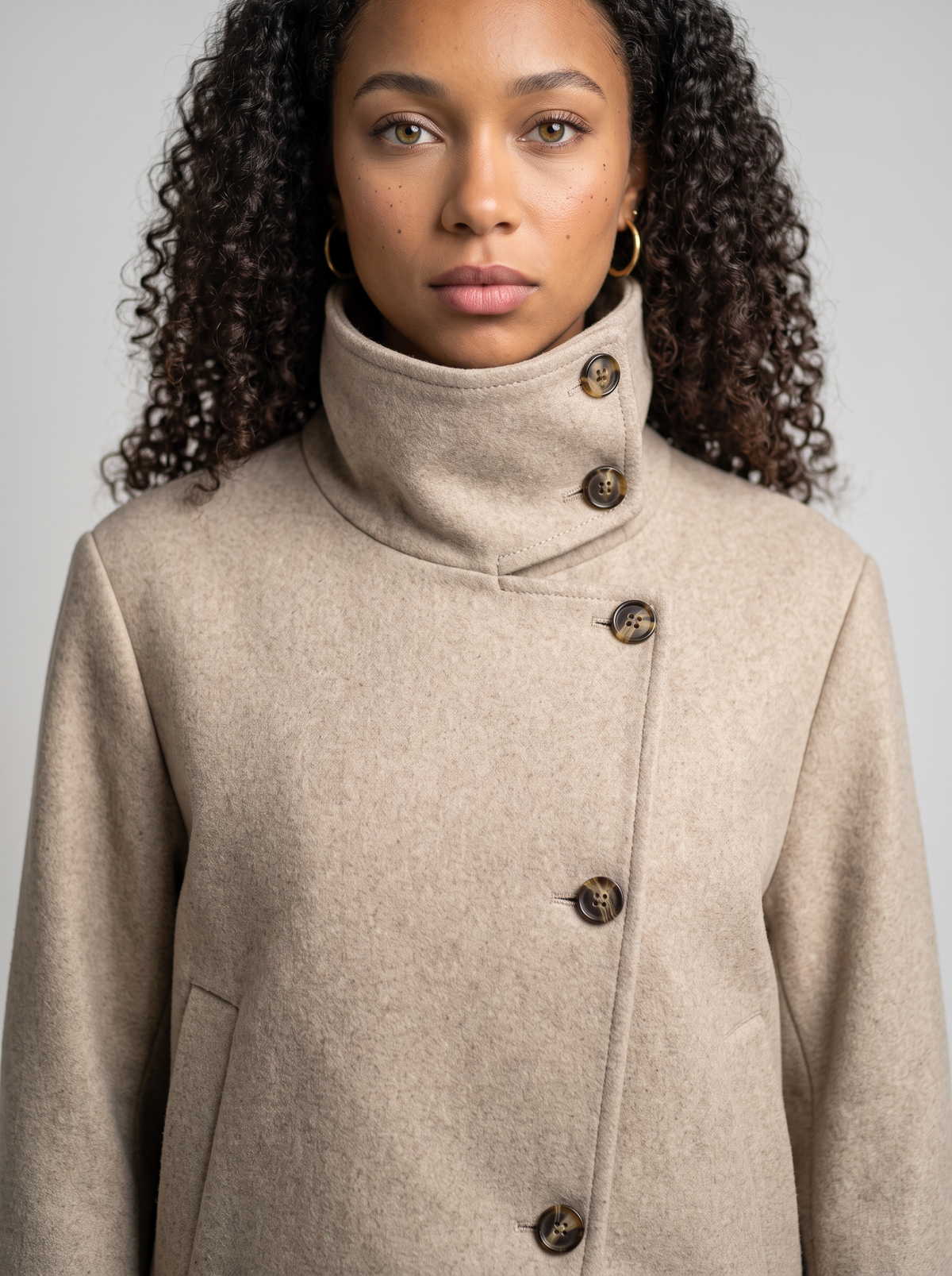 Women's Vintage Collar Wool Coat