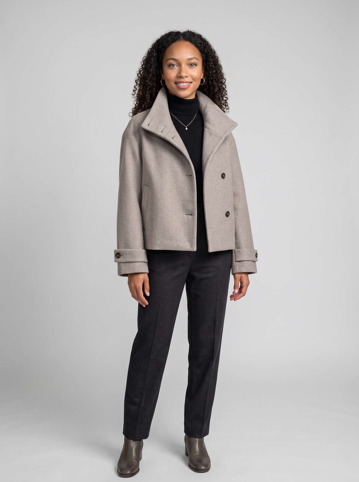 Women's Vintage Collar Wool Coat
