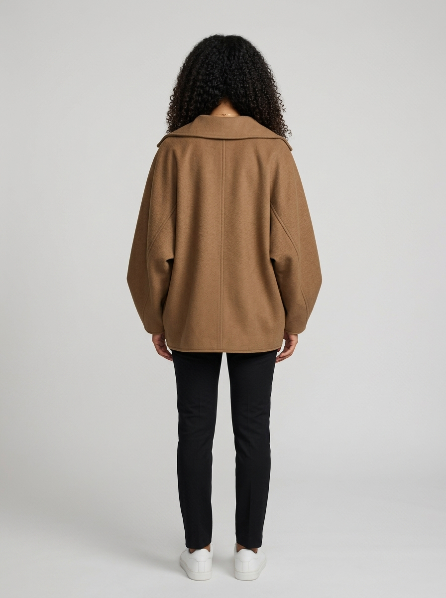Women's Batwing Sleeve Wool Jacket