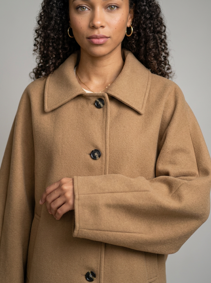 Women's Batwing Sleeve Wool Jacket