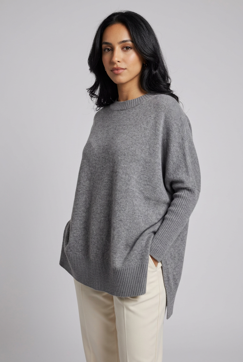 Women's Oversized Wool Cashmere Jumper – view 2