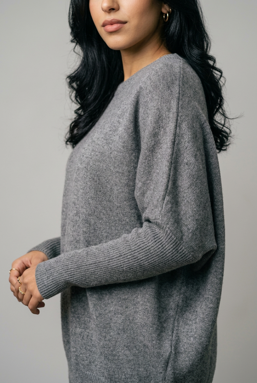 Women's Oversized Wool Cashmere Jumper – view 3