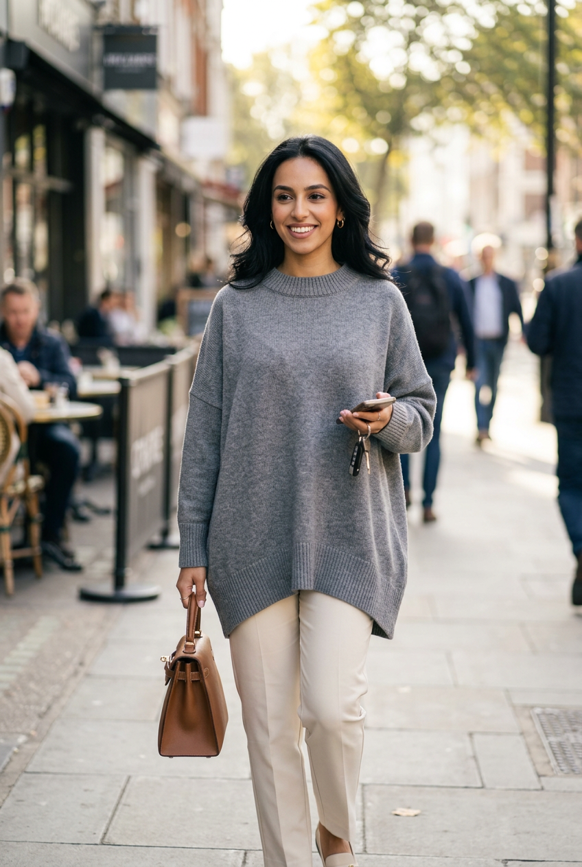Women's Oversized Wool Cashmere Jumper – view 5