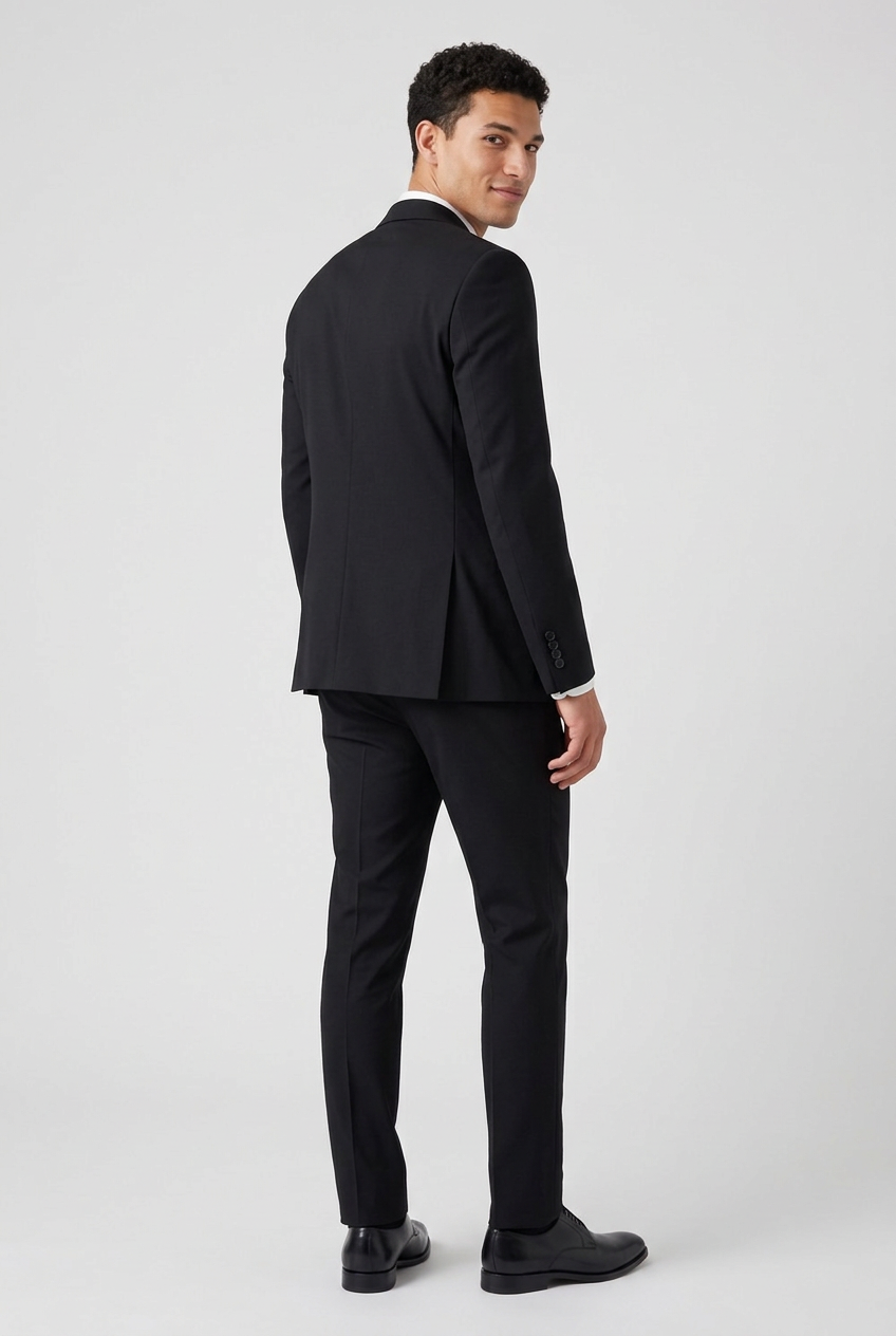 Men's Two Piece Suit Set Double Breasted Peaked Lapel Tailored