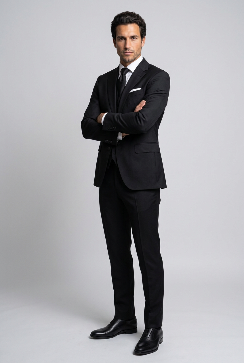 Men's Three-Piece Tailored Suit