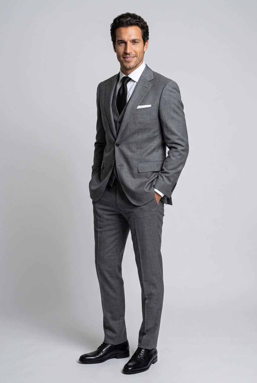 Men's Three-Piece Tailored Suit