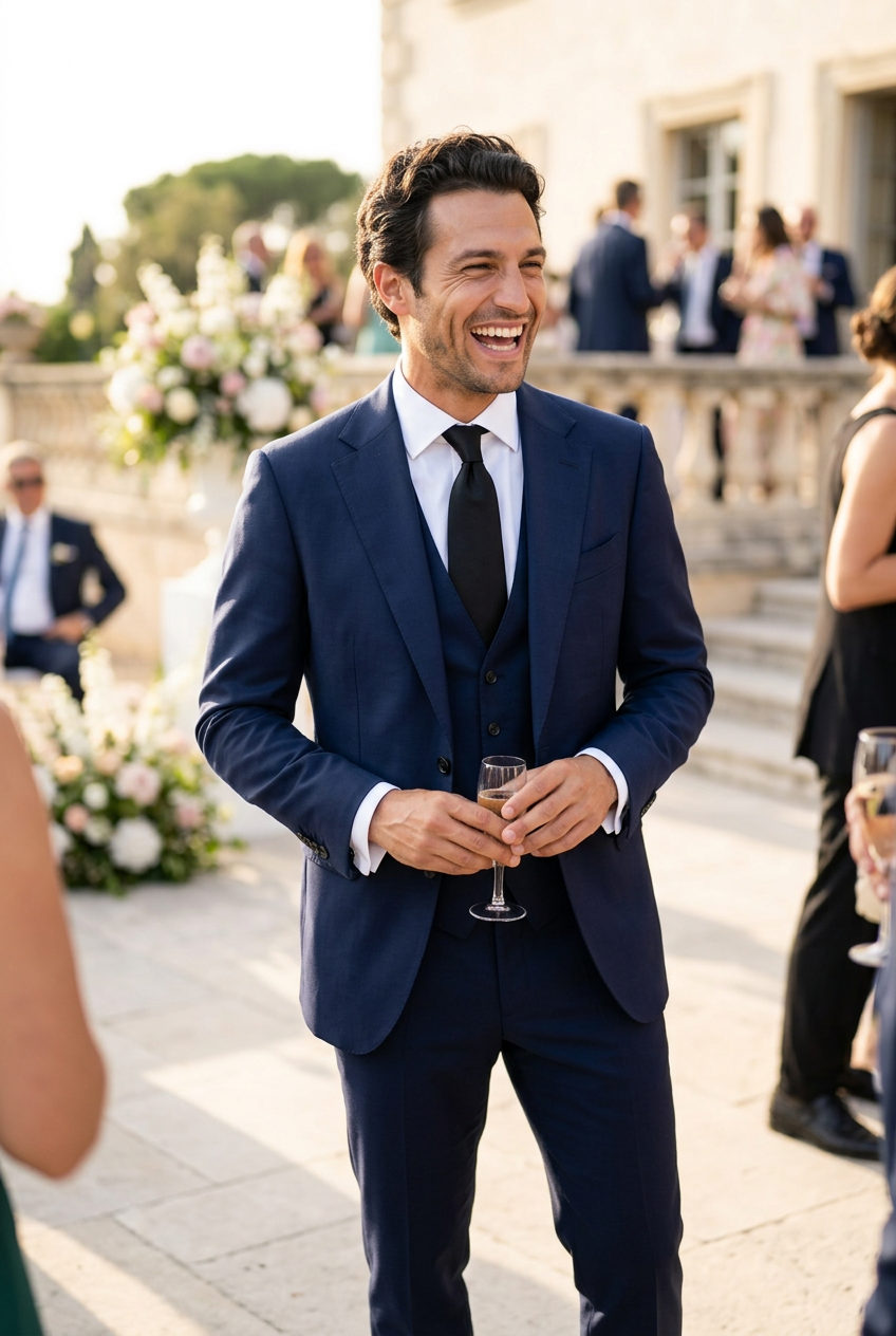 Men's Three-Piece Tailored Suit