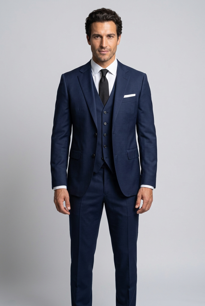 Men's Three-Piece Tailored Suit