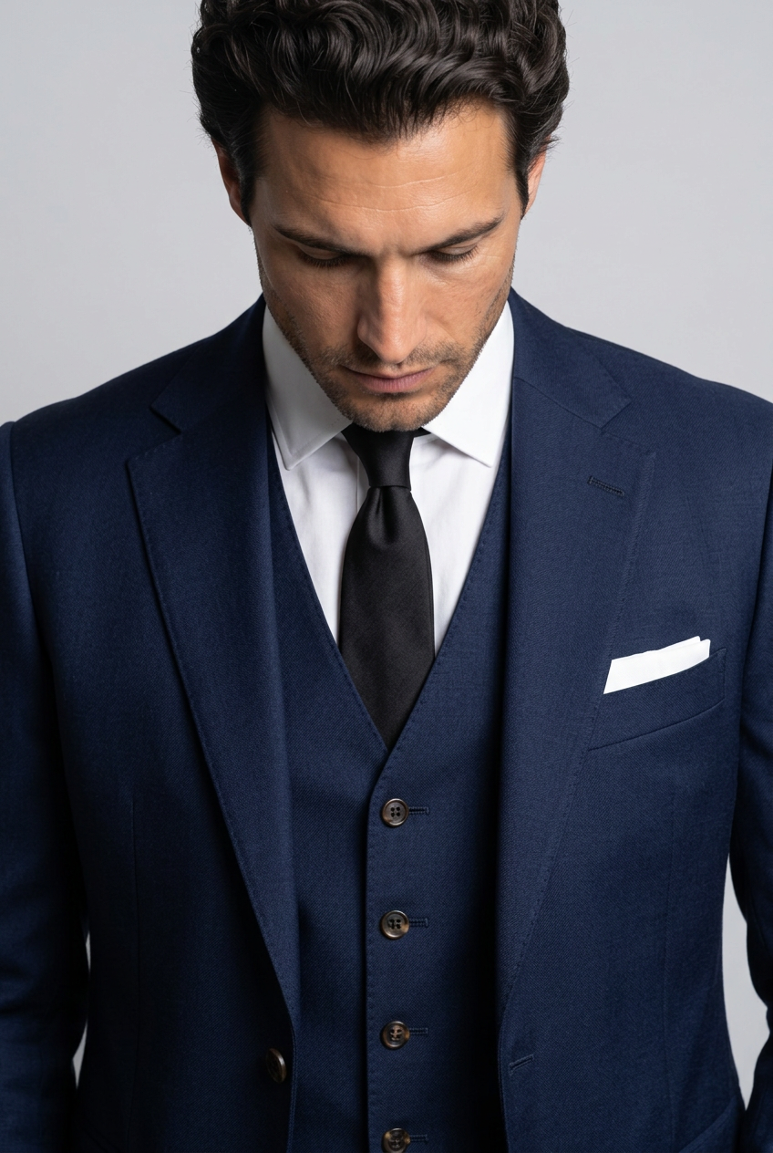 Men's Three-Piece Tailored Suit