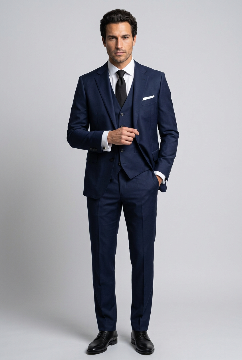 Men's Three-Piece Tailored Suit