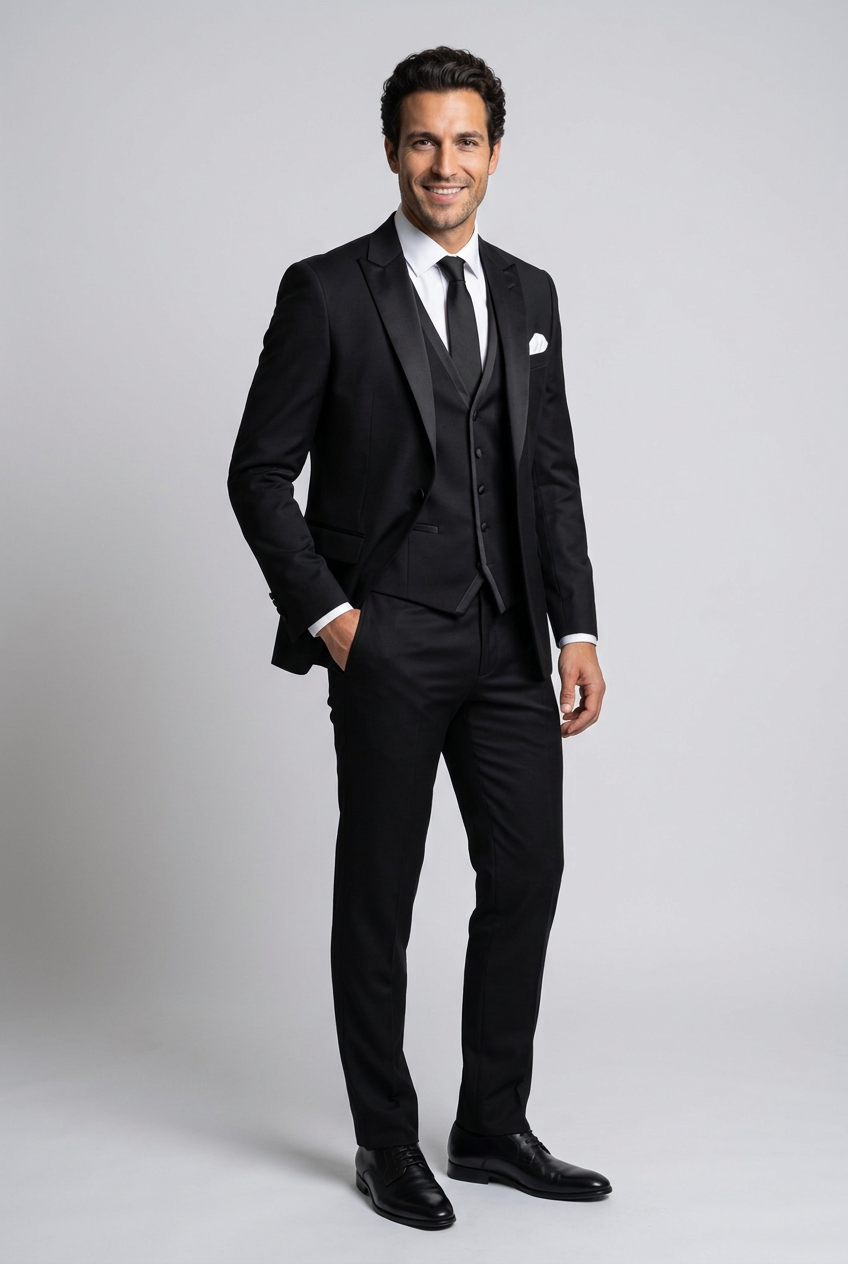 Men's Slim Fit Three Piece Suit Set
