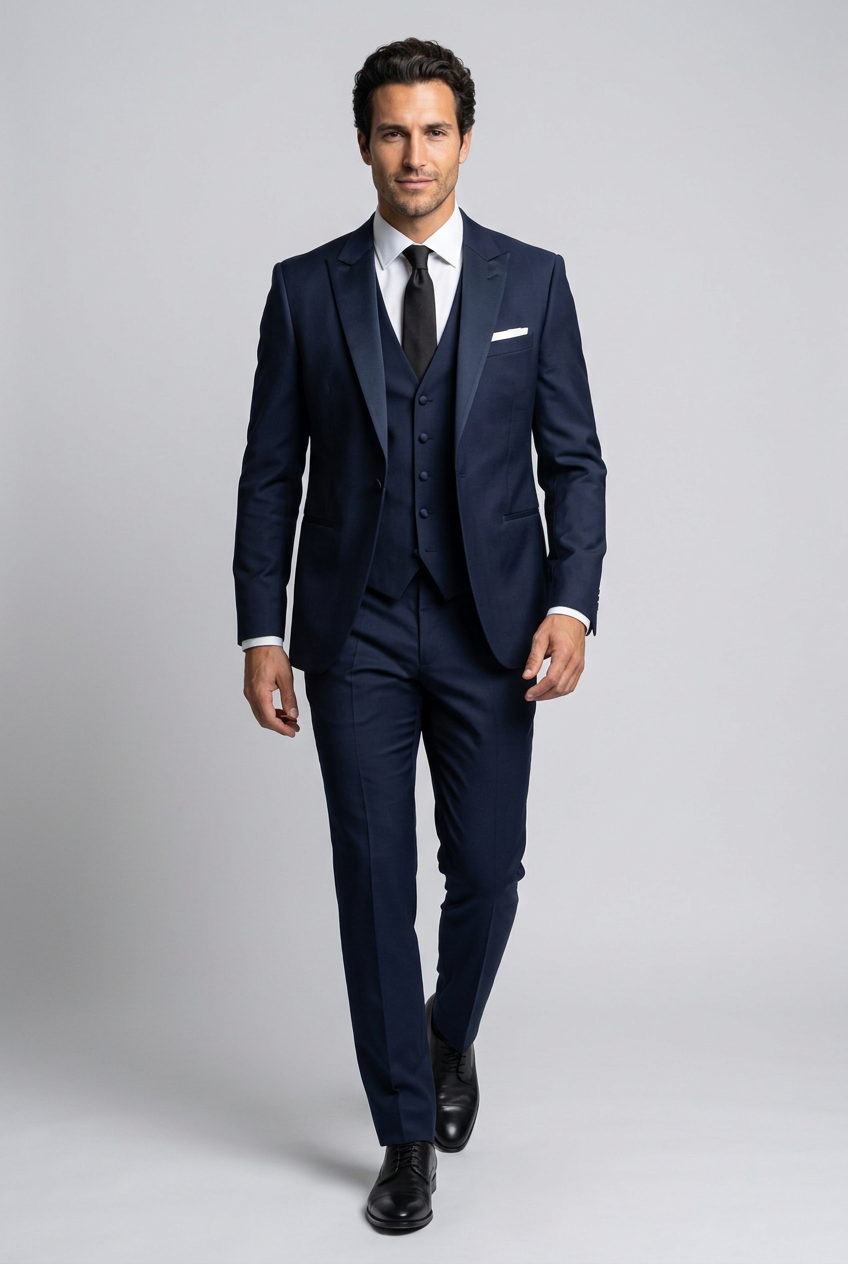 Men's Slim Fit Three Piece Suit Set