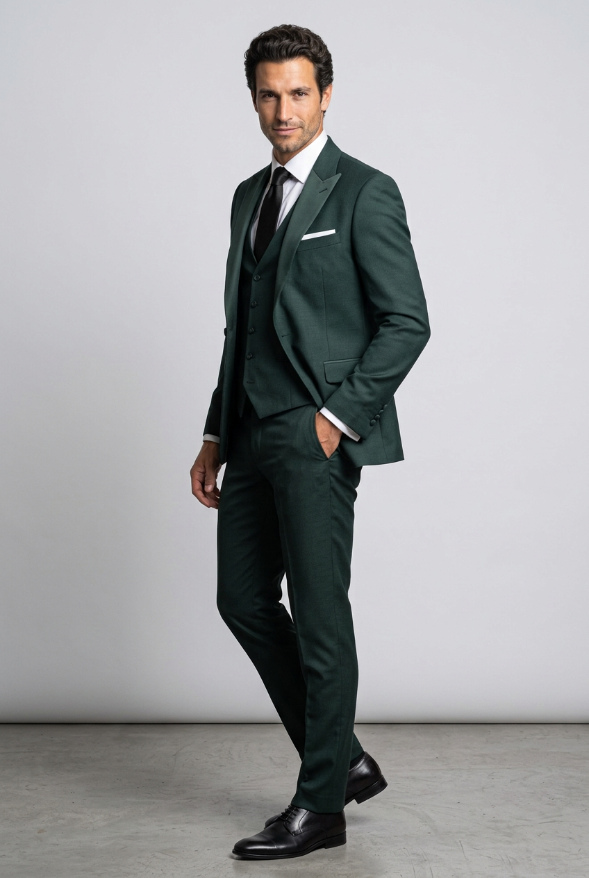 Men's Slim Fit Three Piece Suit Set