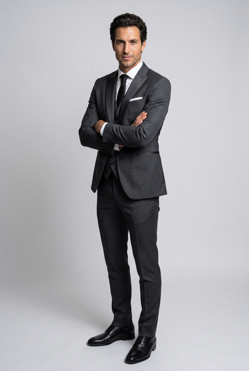 Men's Slim Fit Three Piece Suit Set