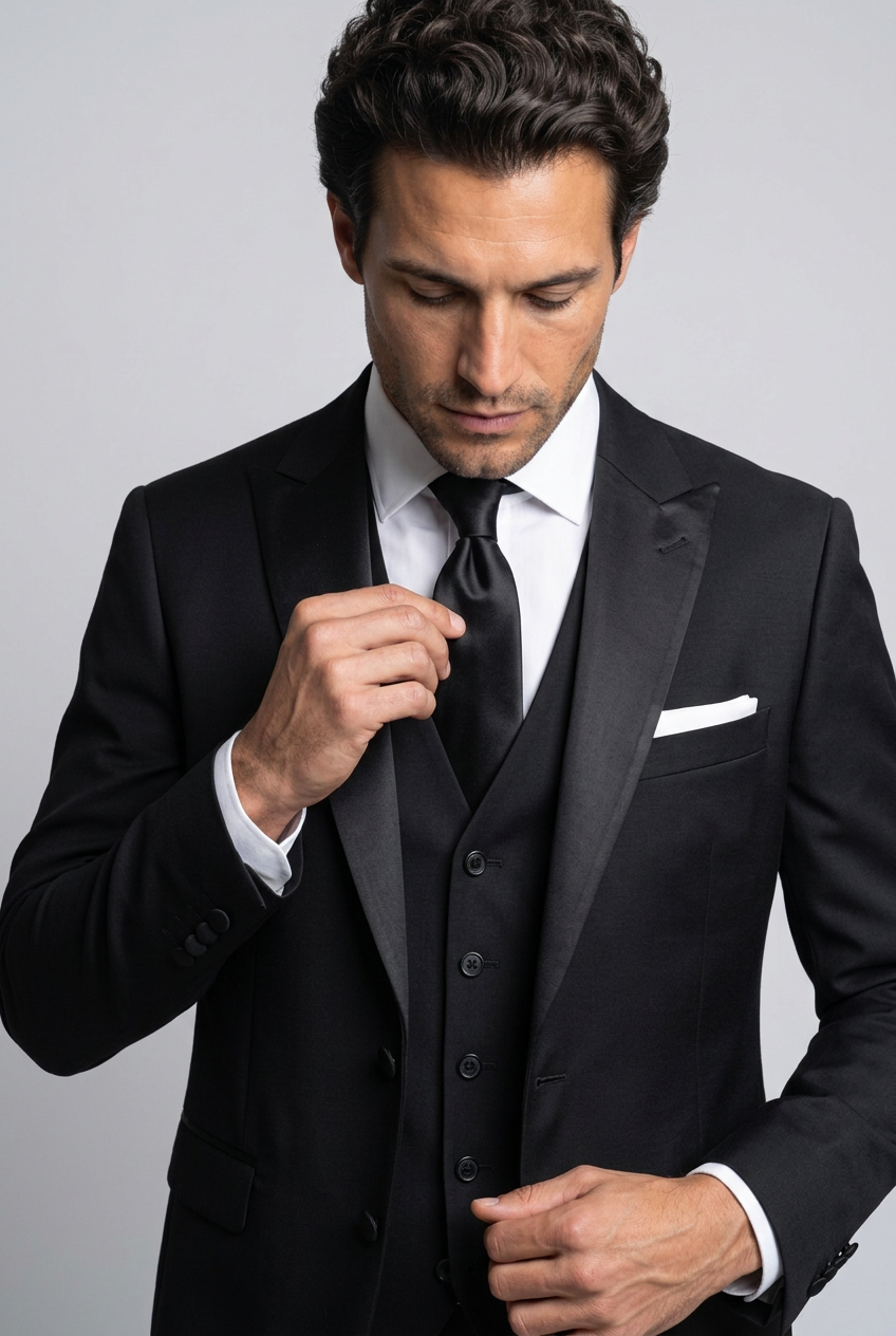 Men's Slim Fit Three Piece Suit Set