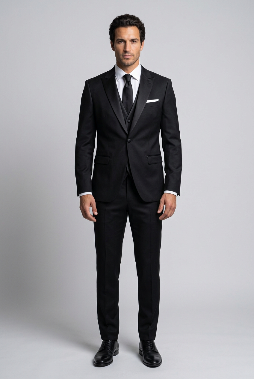 Men's Slim Fit Three Piece Suit Set