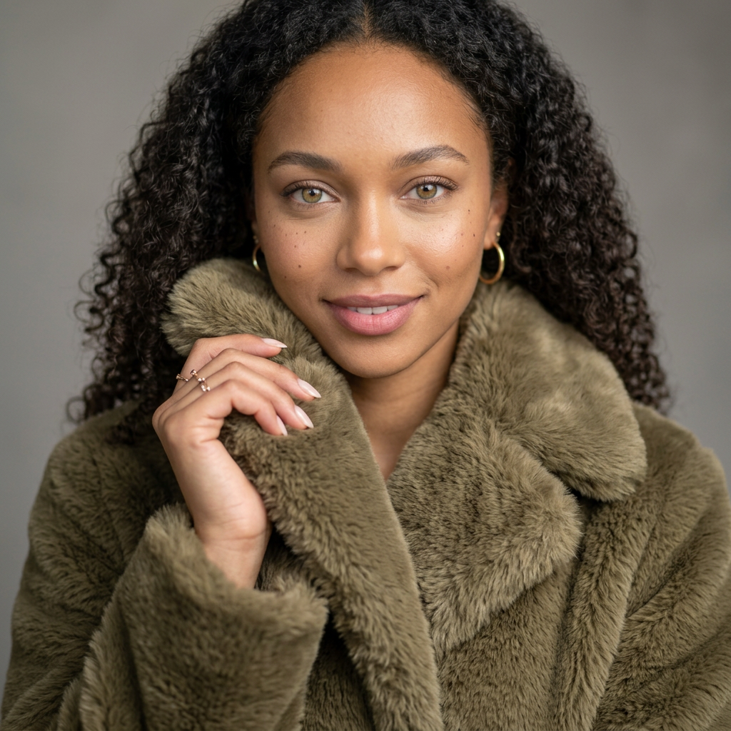 Women’s Long Faux Fur Overcoat