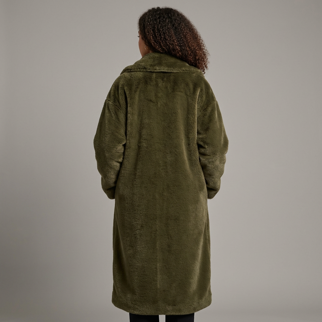 Women’s Long Faux Fur Overcoat