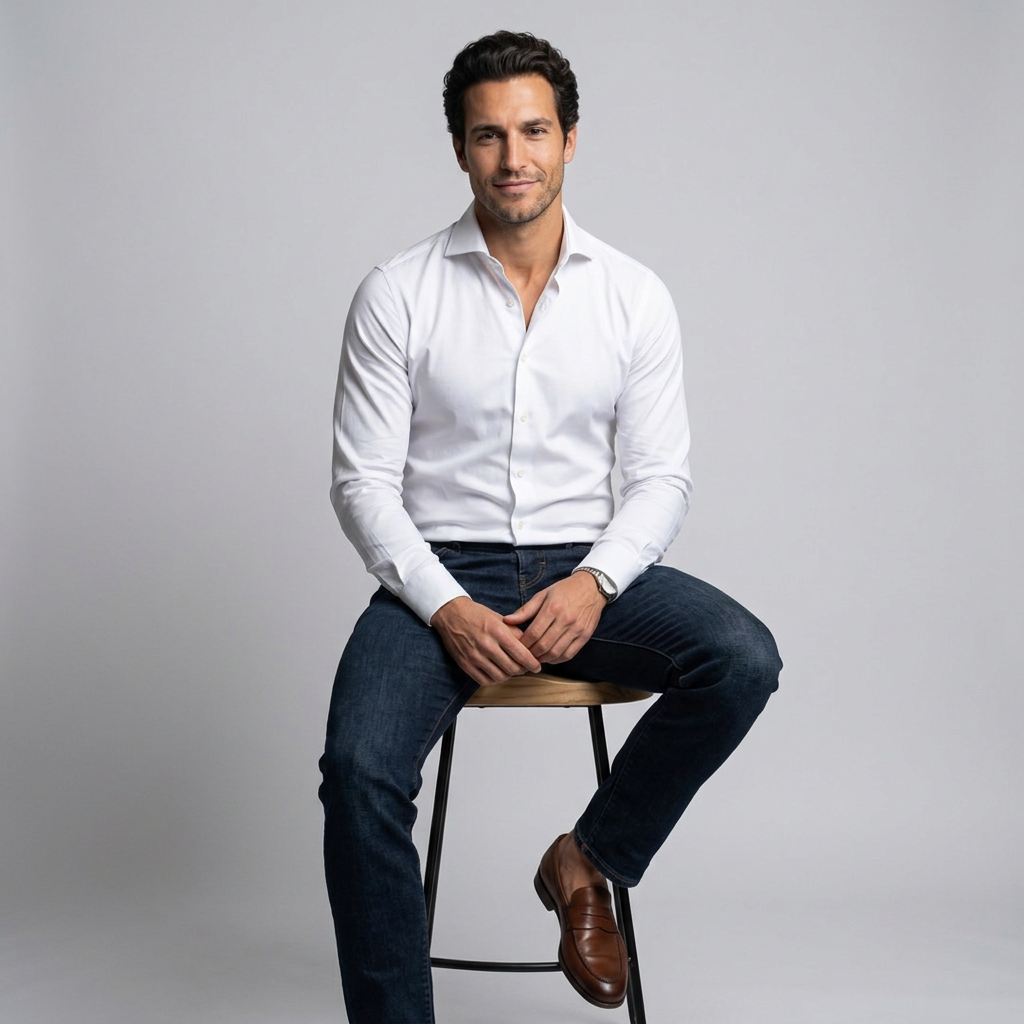 Men's Slim Fit Stretch Shirt – Button Down
