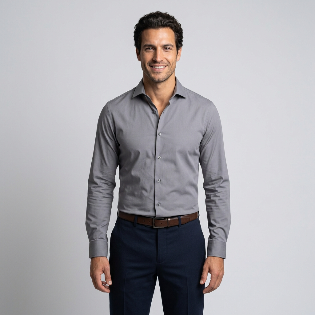 Men's Slim Fit Stretch Shirt – Button Down