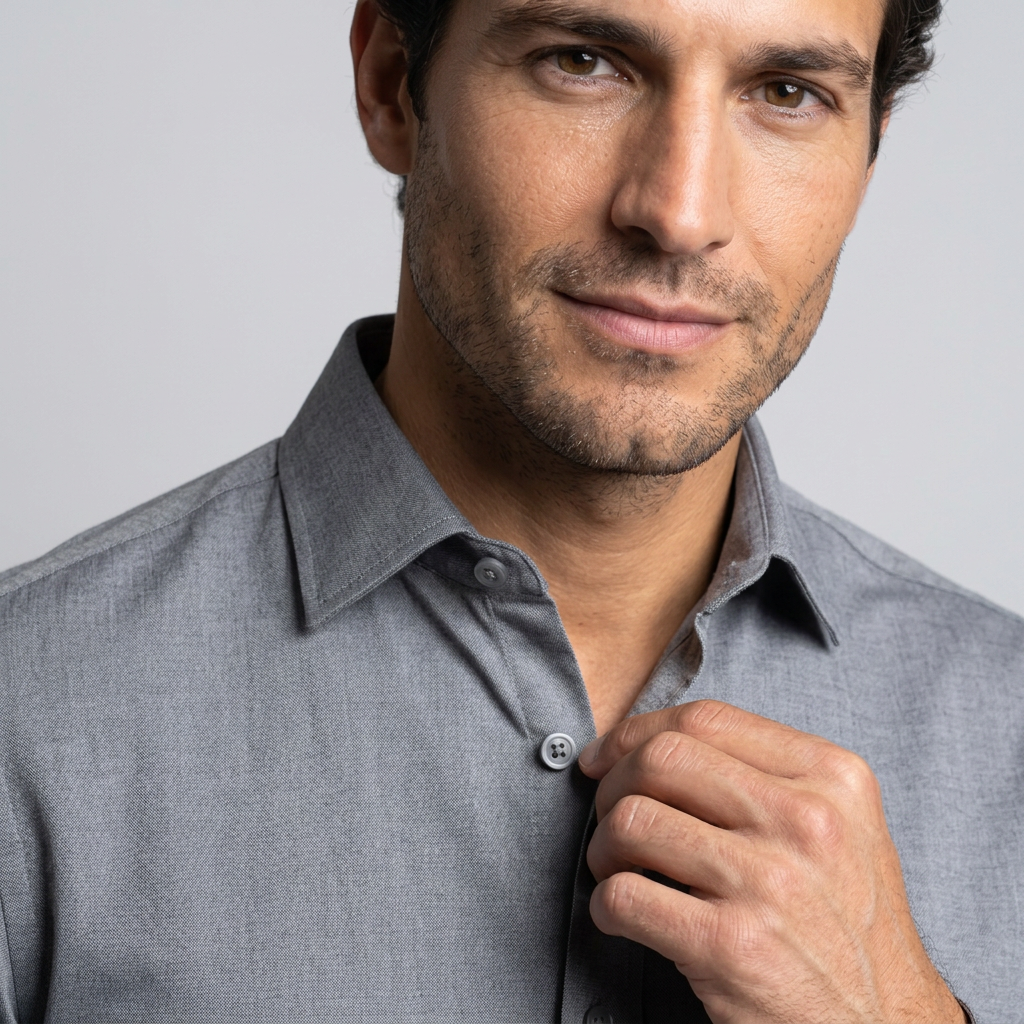 Men's Slim Fit Stretch Shirt – Button Down