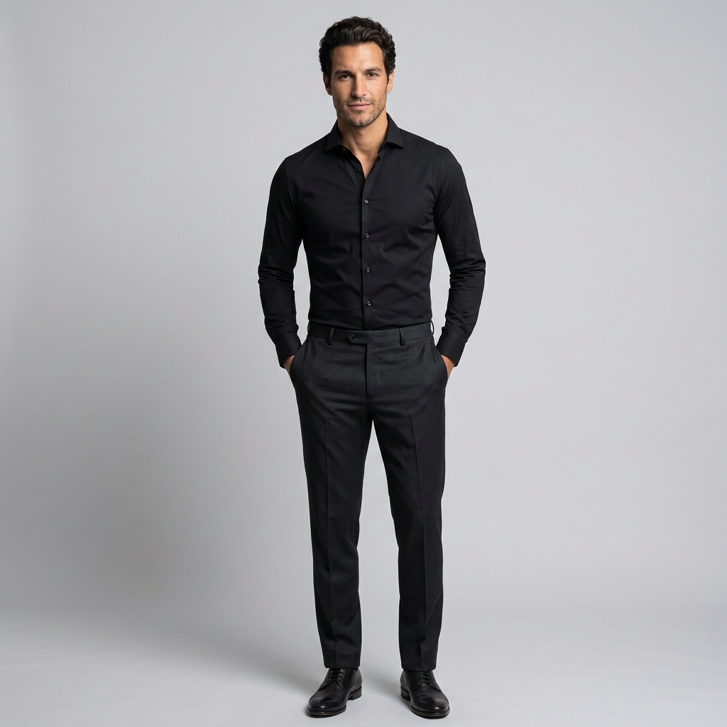 Men's Slim Fit Stretch Shirt – Button Down