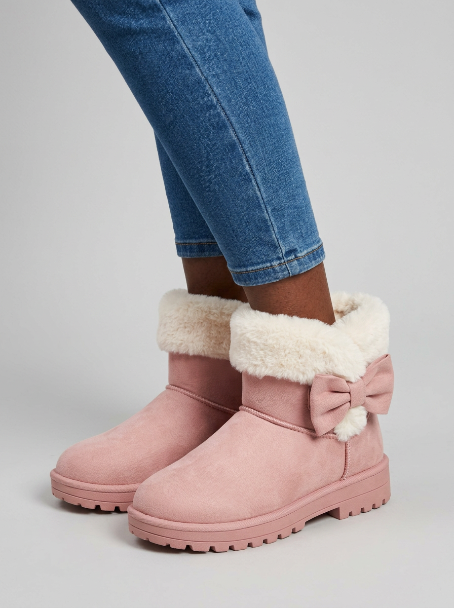 Women’s Fleece Lined Boots – Warm Winter Ankle Shoes