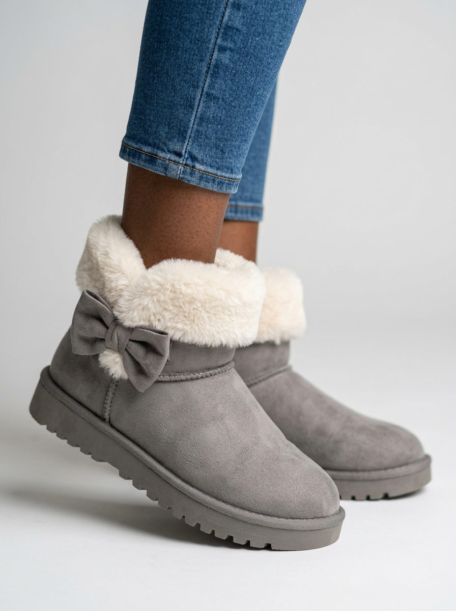 Women’s Fleece Lined Boots – Warm Winter Ankle Shoes