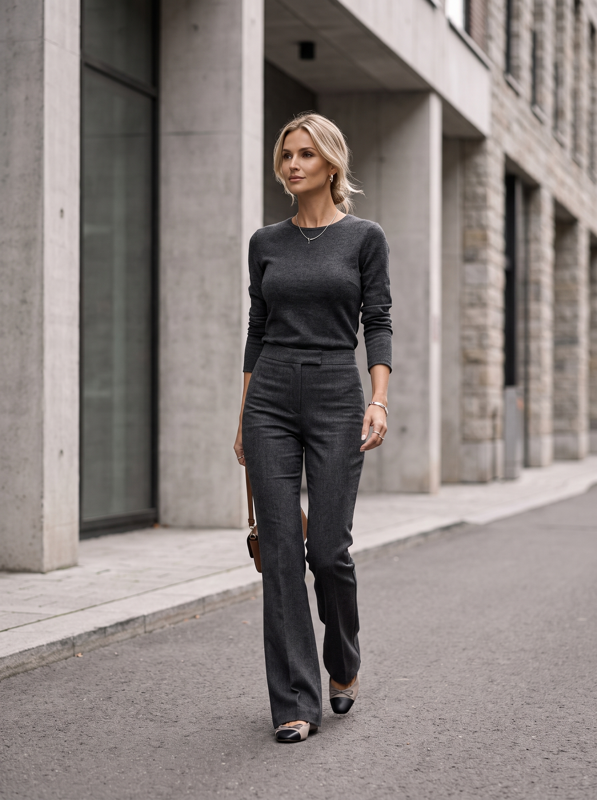 Women's Wool Blend Flare Trousers – view 5