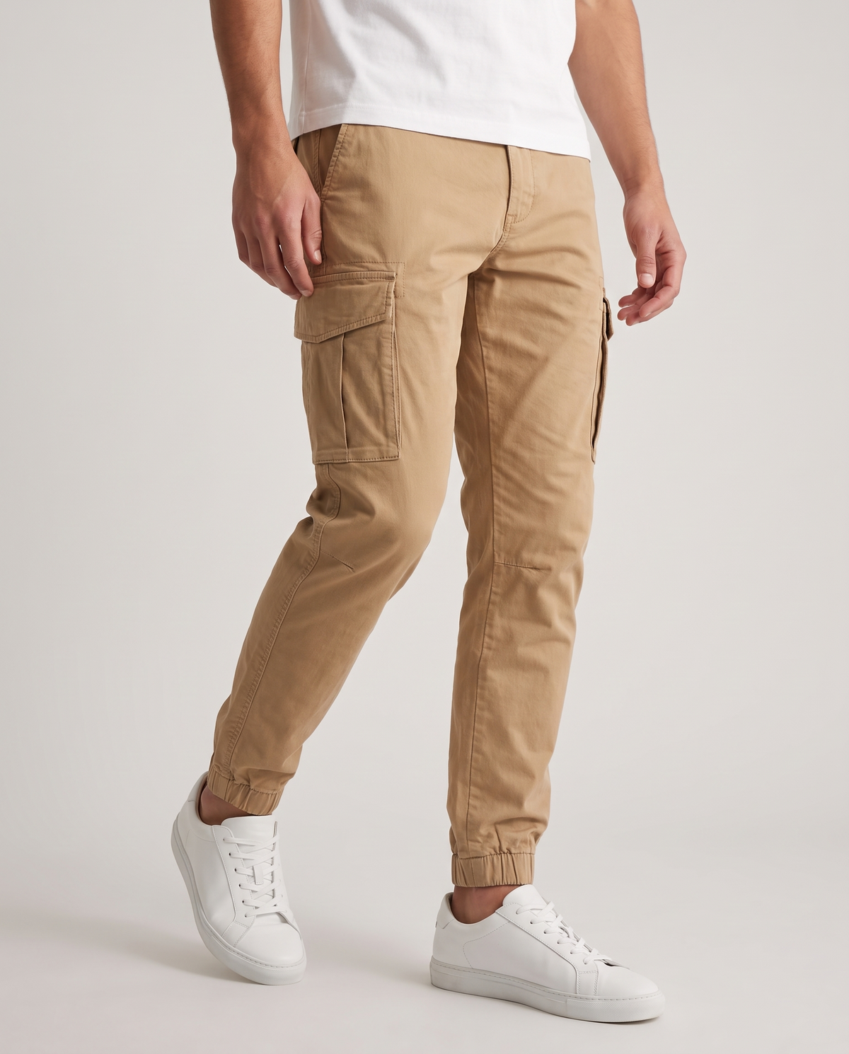 Men's Stretch Cotton Cargo Joggers – view 2