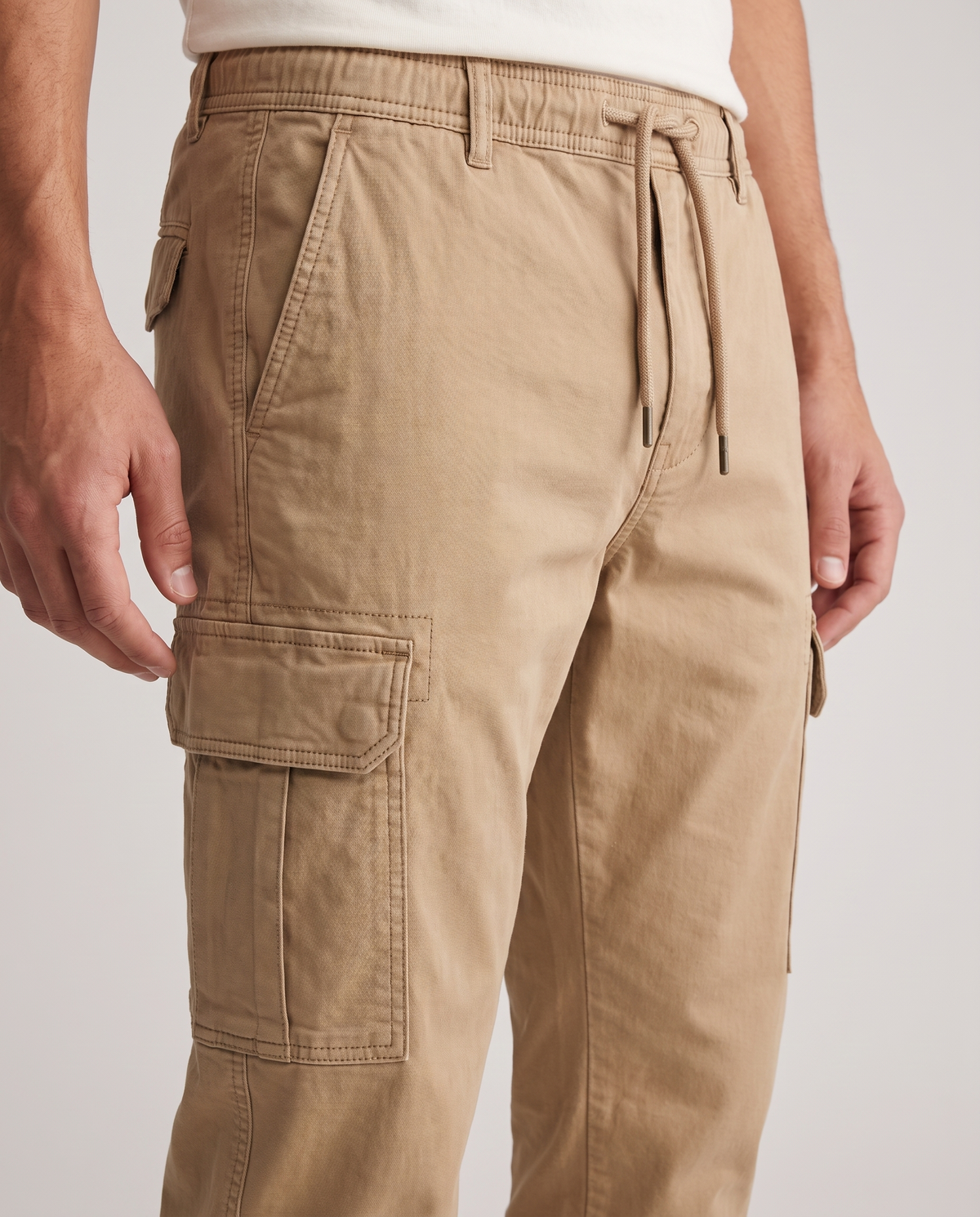 Men's Stretch Cotton Cargo Joggers – view 3