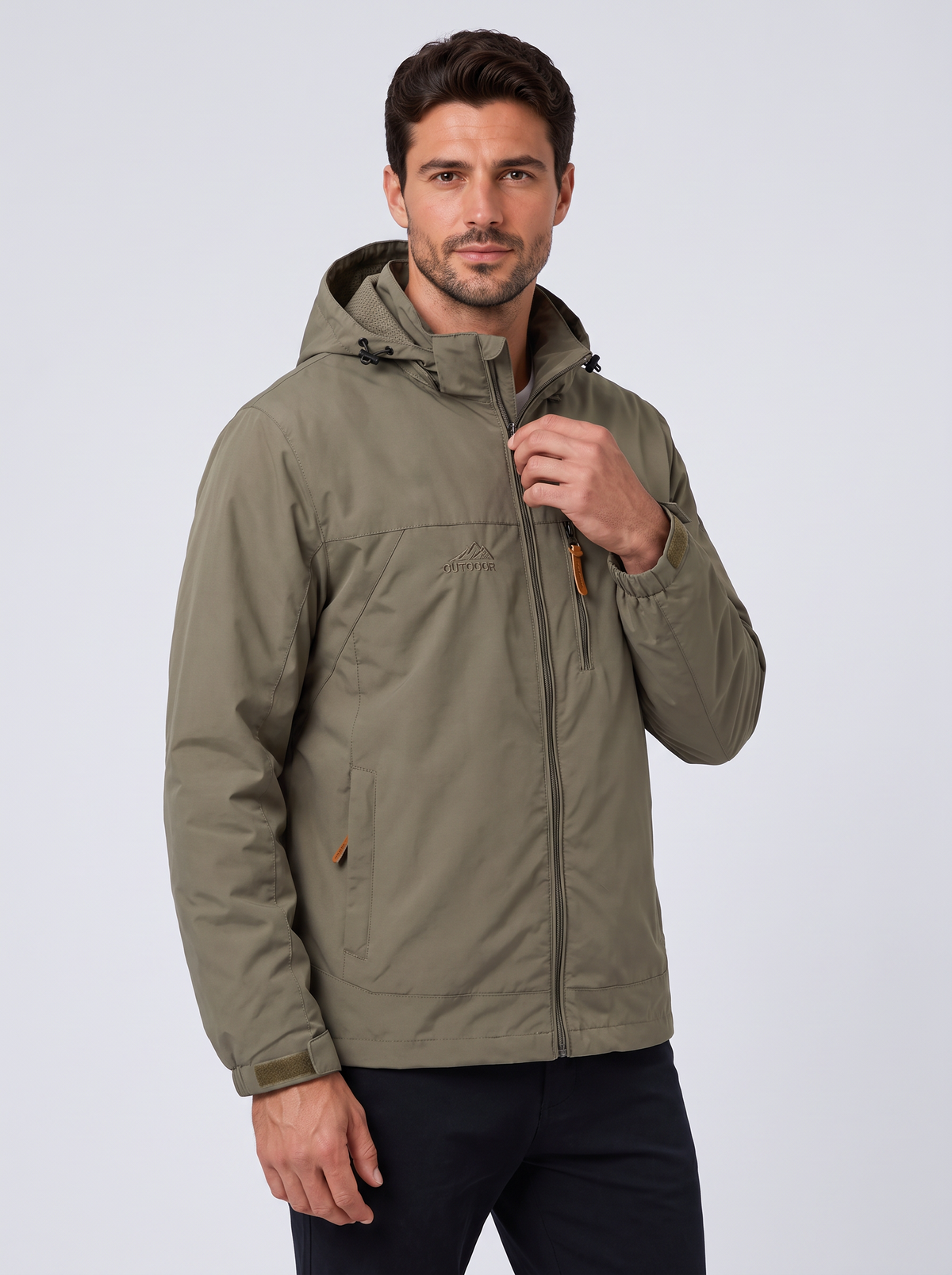 Men's Hooded Windbreaker Jacket – view 2