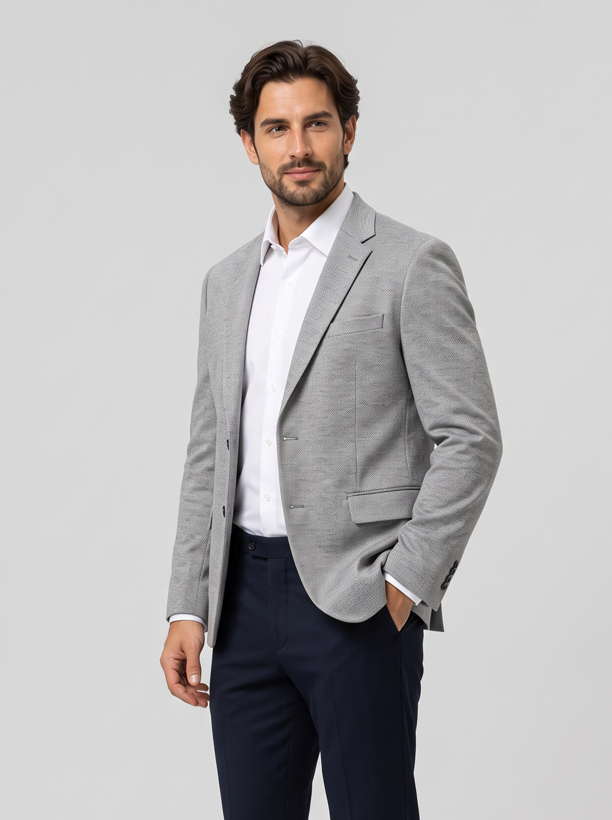 Men's Lightweight Tailored Blazer – Smart Casual Jacket