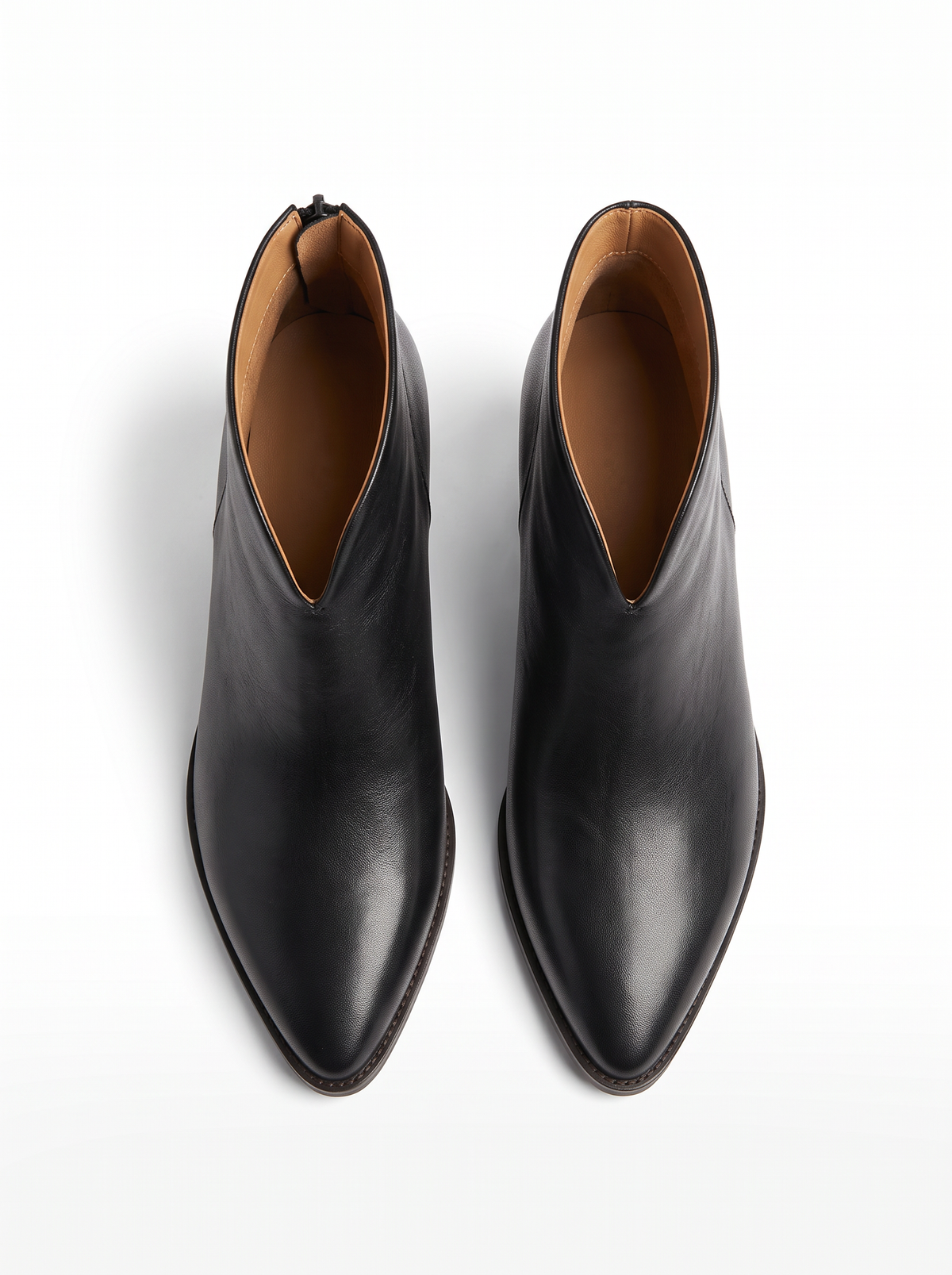 Women's Pointed Toe Ankle Boots – Low Block Heel