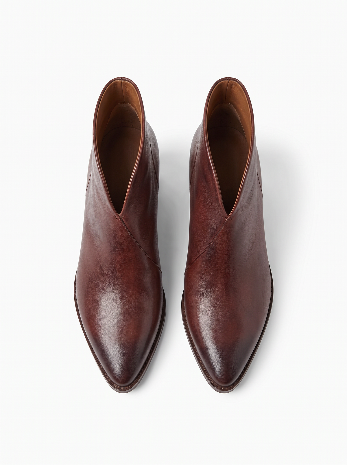 Women's Pointed Toe Ankle Boots – Low Block Heel