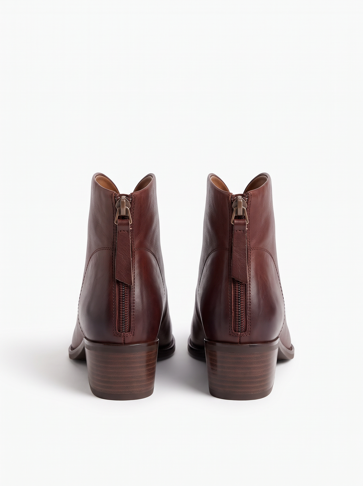 Women's Pointed Toe Ankle Boots – Low Block Heel