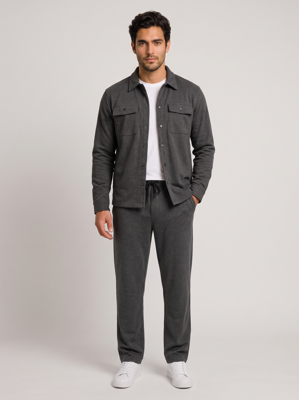 Men's Two-Piece Overshirt & Trousers Set – Casual Co-Ord – Covert Club product image 7