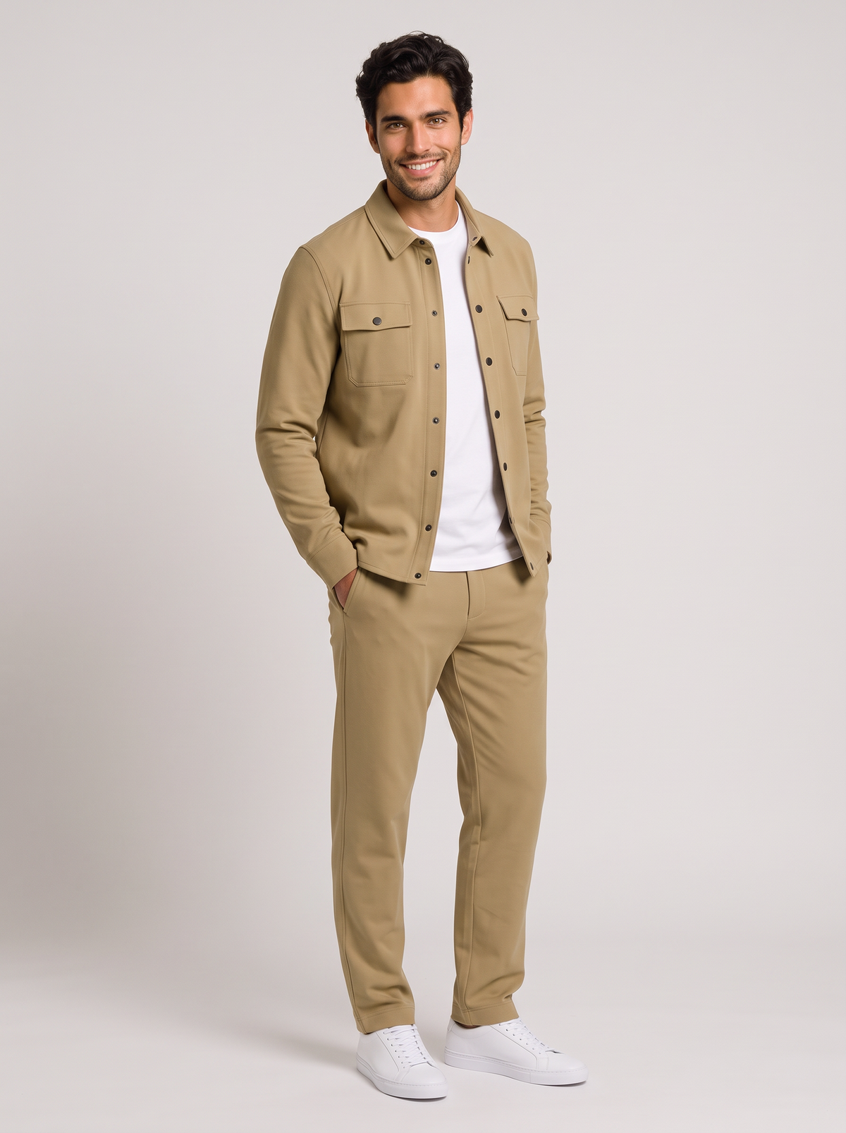 Men's Two-Piece Overshirt & Trousers Set – Casual Co-Ord – Covert Club product image 2