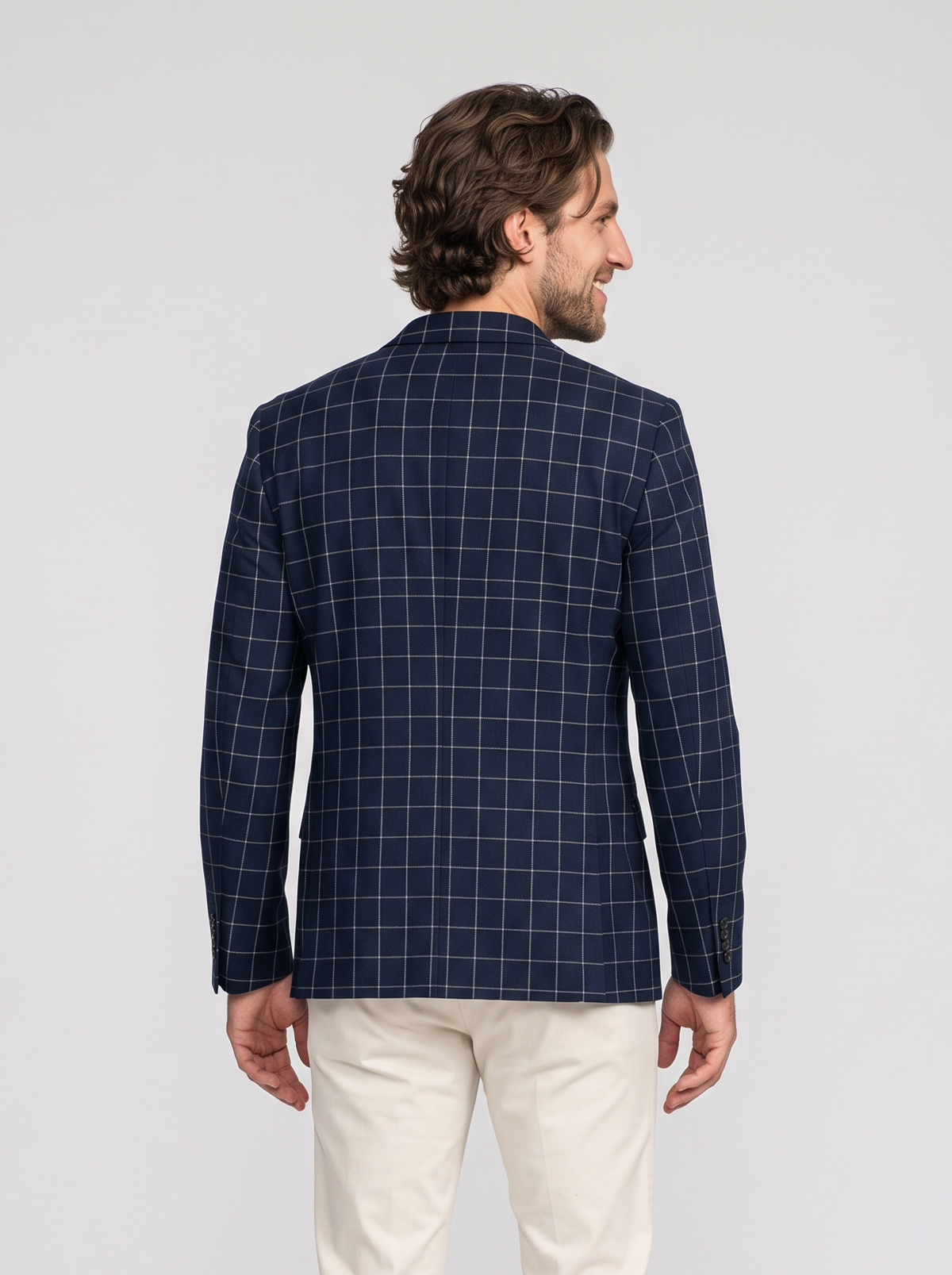 Men's Tailored Windowpane Blazer – Smart Tailored Jacket – Covert Club product image 2