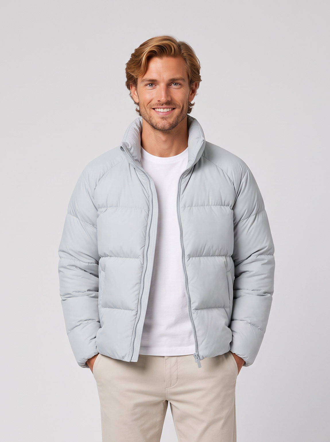 Men's Short Puffer Jacket – Lightweight Insulated Winter Coat – Covert Club product image 7