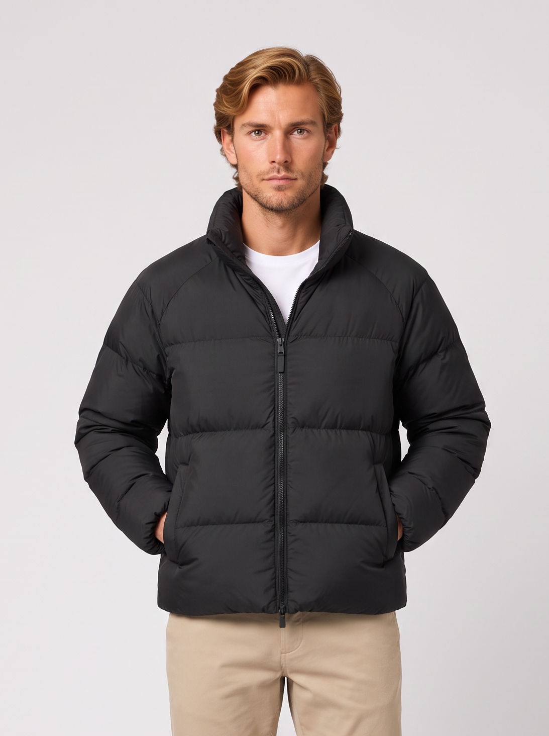 Men's Short Puffer Jacket – Lightweight Insulated Winter Coat – Covert Club product image 5